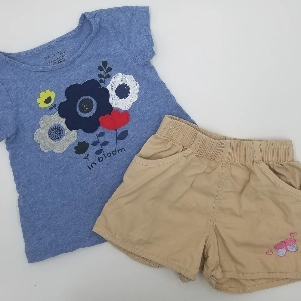 Set Flower Shirt and Shorts 18m